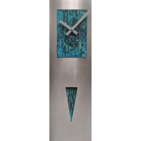 Leonie Lacouette Spike Steel And Copper Pendulum Wall Clock Artistic