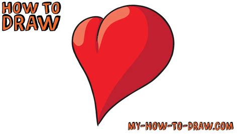 A great way to practice drawing contour lines is to grab a newspaper, magazine or a few pictures off the internet and draw over them! How to draw a 3D Heart - **SUPER EASY** step-by-step ...