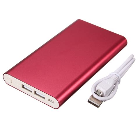 20000mah Slim Thin Portable External Battery Charger Power Bank For