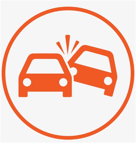 Collision Icon Orange Png Car Accident Icon Transparent Png