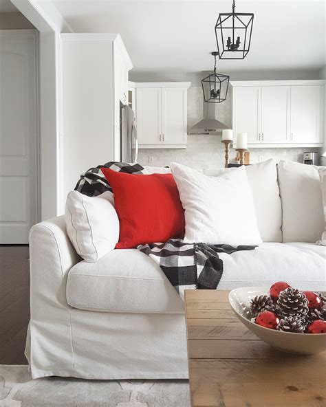 Our Frosty Red And White Christmas Living Room Tour Reflekt Interiors