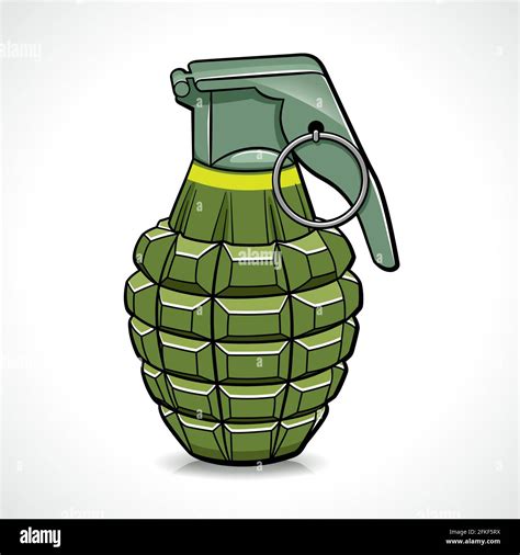 Vector Illustration Of Hand Grenade Cartoon Design Stock Vector Image