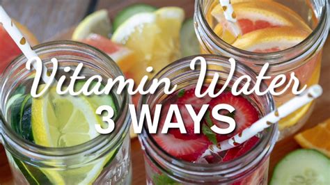 Healthy Fruit Infused Vitamin Water 3 Easy Recipes Youtube