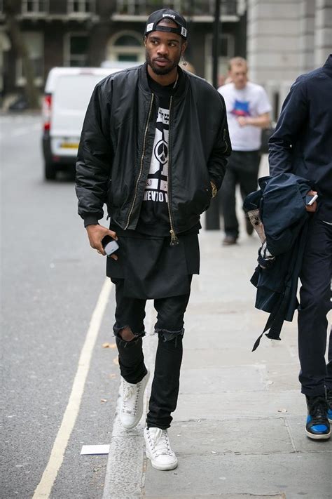 Anonymous In London Black Leather Bomber Jacket Men