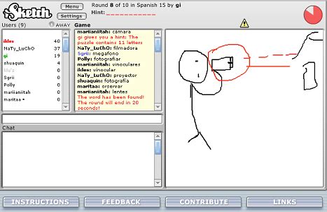 Puedes demostrar tus habilidades para el dibujo en este juego en línea para varios jugadores. iSketch, jugar al Pictionary online - GrupoGeek