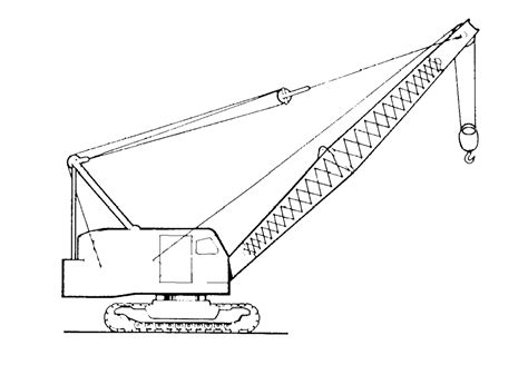 Coloring page outline of elevating crane. Crane Coloring pages 🖌 to print and color