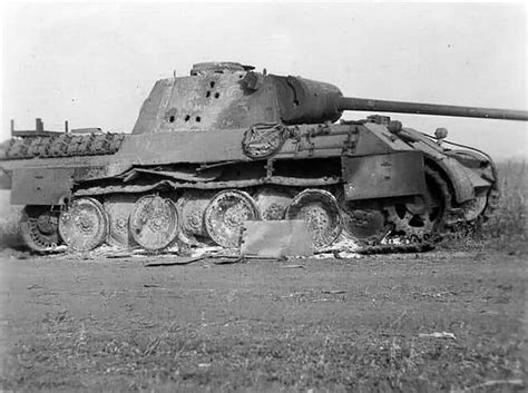 Destroyed Tank Panther Ausf D World War Photos