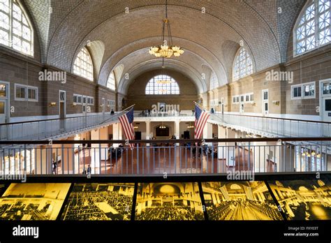 The Great Hall In Ellis Island National Park Hi Res Stock Photography