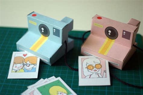 These Paper Polaroid Cameras Are Cute But Id Like To Try Making One