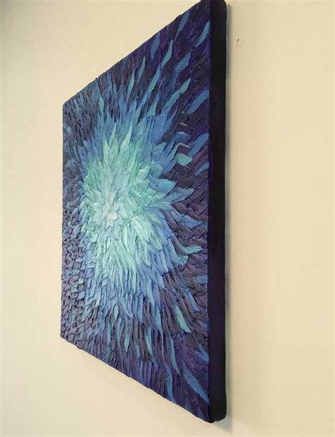 Textured Acrylic Painting On Canvas Flower Bloom Imagicart