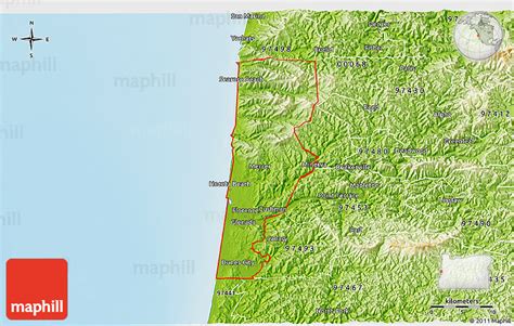 Physical 3d Map Of Zip Code 97439