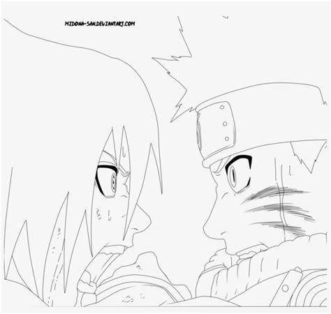 Naruto Sage Mode Vs Sasuke Coloring Pages