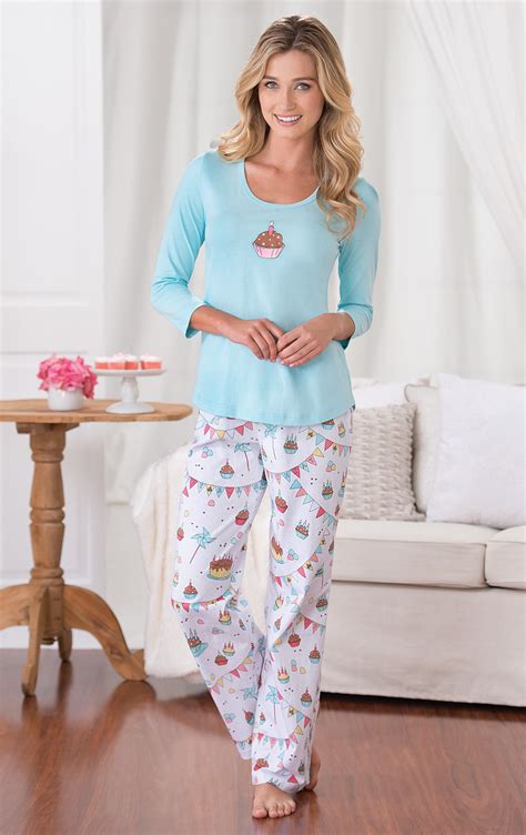 Happy Birthday Pajamas In Womens Cotton Pajamas Pajamas For Women