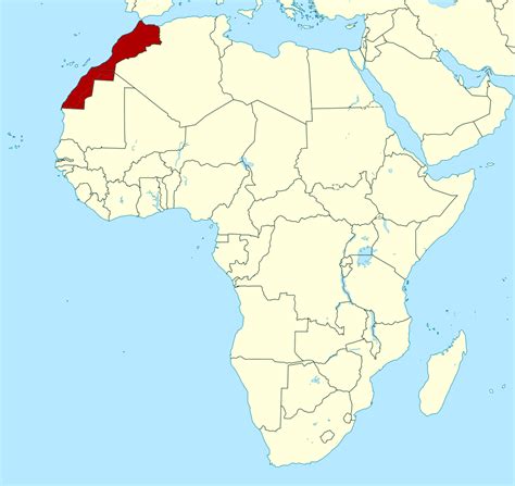 This is an interactive map of the sahara desert nation of morocco. Detailed location map of Morocco in Africa | Morocco ...