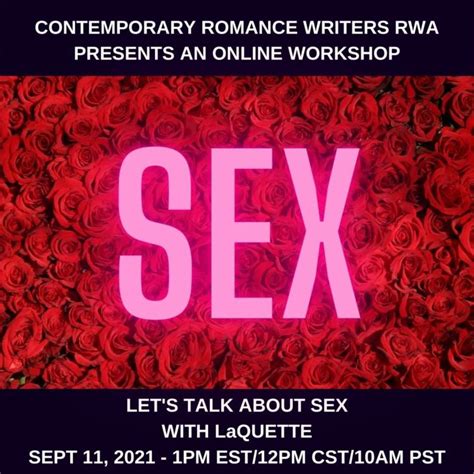 Let’s Talk About Sex Online Writer Workshops