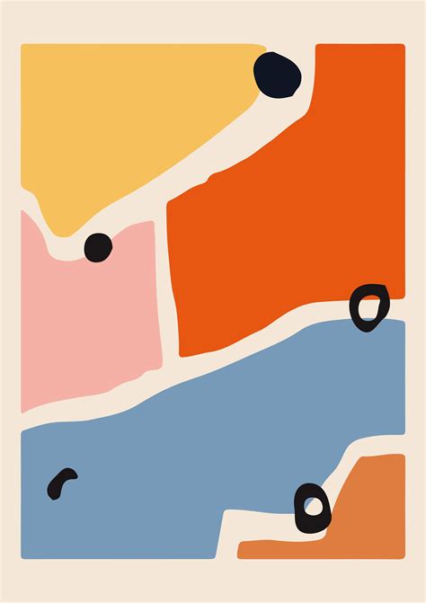 Customize your retro abstract print with hundreds of different frames and mats, if desired. Abstract Art Print | Modern Minimalist Art Modern Art ...
