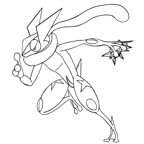 Pokemon Greninja Coloring Pages Printable Pokemon Coloring Pokemon