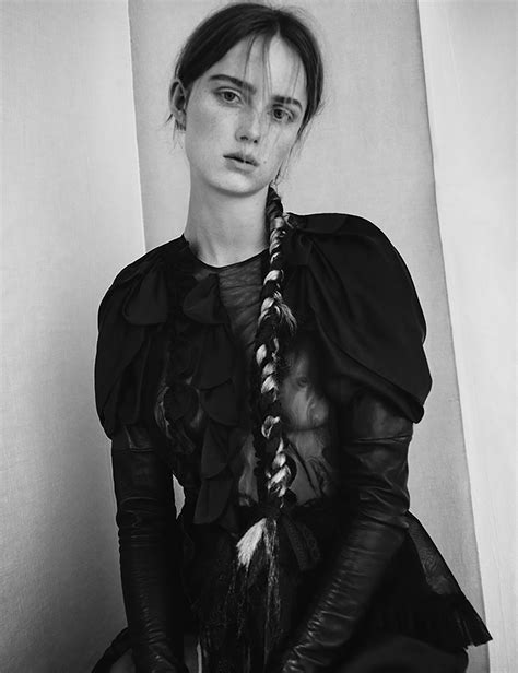Paolo Roversi Flashes Rianne Van Rompaey In Romantic Sobriety For