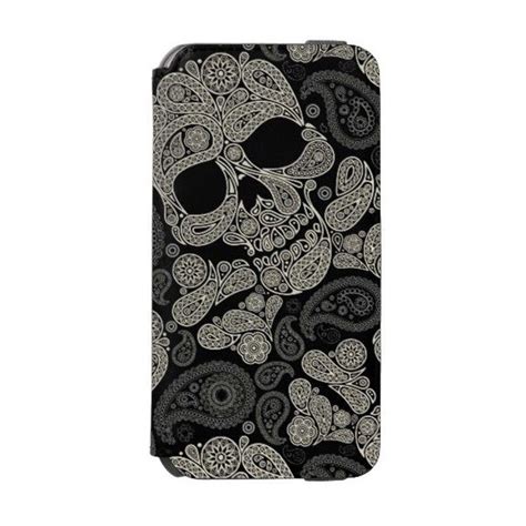 Sugar Skull Pattern Iphone 6 Wallet Case 58 Liked On Polyvore