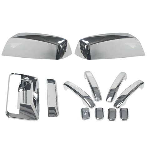 For 15 18 Chevy Silverado Chrome Mirror4 Door Handletailgatecamera Hole Covermirror And Covers