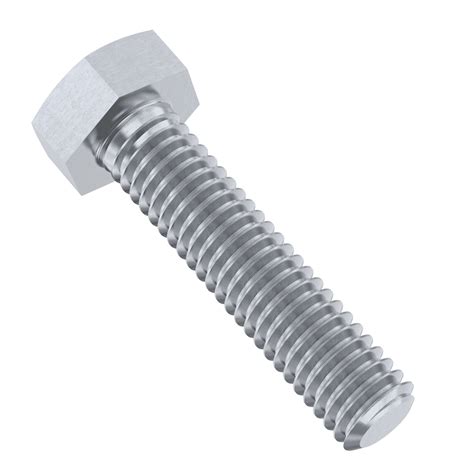 10 Pack M5 M6 M8 M10 A2 Stainless Hex Head Set Screws Fully Threaded