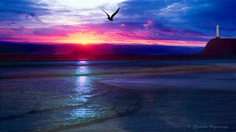 🔥 Download Widescreen Wallpaper Ocean Sunset Windows Xp Themes Vista by ...