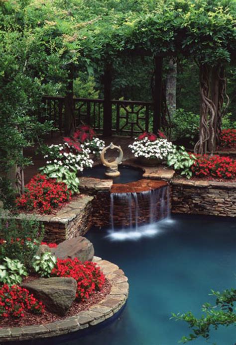 Browse our collection of garden ideas! 30 Beautiful Backyard Ponds And Water Garden Ideas