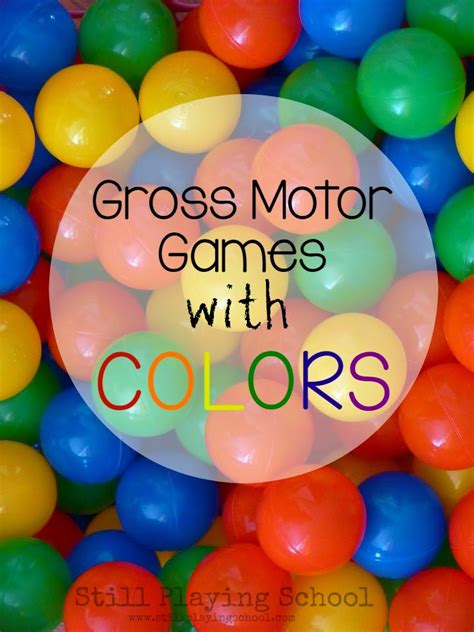 Diy color wheel, teaching colors to toddlers, toddler color activities, lots of great ways to teach colors, toddler activitivities. Color Gross Motor Games for Kids | Still Playing School