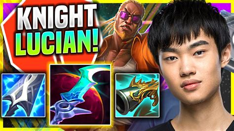KNIGHT WORLD CLASS LUCIAN WITH NEW ITEMS TES Knight Plays Lucian ADC