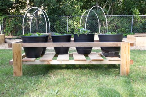 How To Build A Container Garden Stand Stacies Spaces