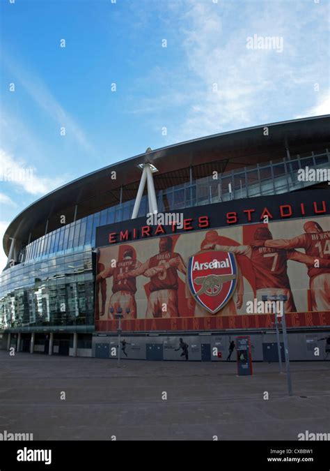 Exterior Of Emirates Stadium Current Home Of Arsenal Football Club