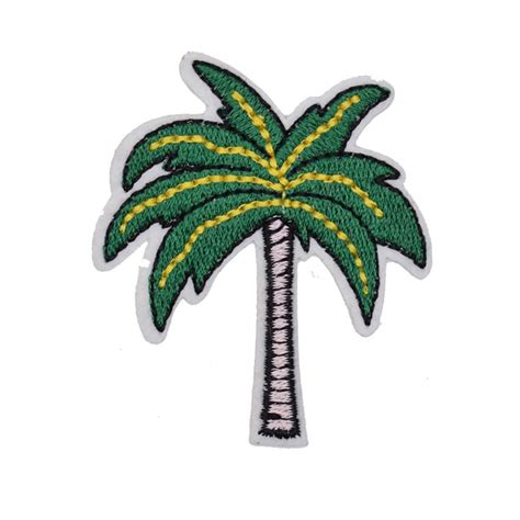 2pcs Coconut Palm Tree Iron On Patch Applique Badge Embroidered Bust