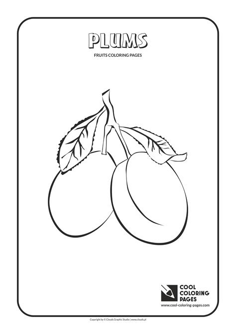 With over 4000 coloring pages including fruit # 3 coloring pages. Cool Coloring Pages Plums coloring page - Cool Coloring ...