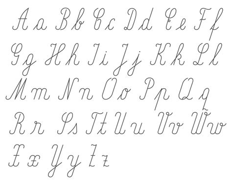 Alfabeto De Letra De Forma