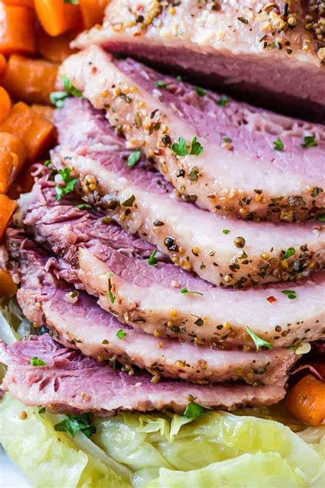 Started the corned beef with seasoning packet on low at 9:00 this morning, added the potatoes, carrots and onions at 2:00 and added cabbage at 4:00. Easy Instant Pot Corned Beef and Cabbage + Tutorial {Gluten-Free, Low Carb, Keto} - Recipes From ...