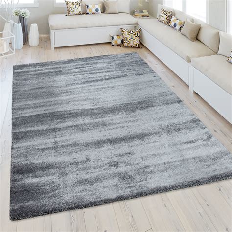 Teppich, rechteckig, 13 mm höhe b/l: Kurzflor Teppich Einfarbig Grau | Teppich.de