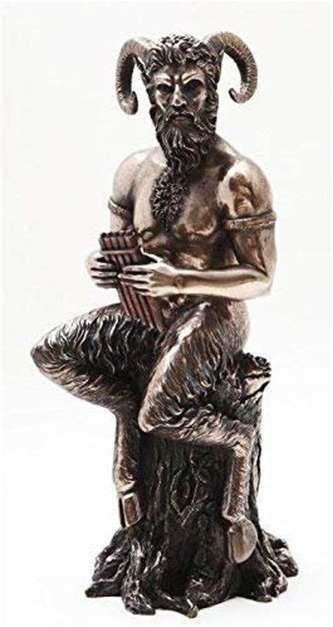 10 Inch Pan The Satyr Creature Mystical Resin Statue Figurine Satyr
