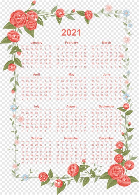 Pin En Calendarios Bonitos Con Flores 2021