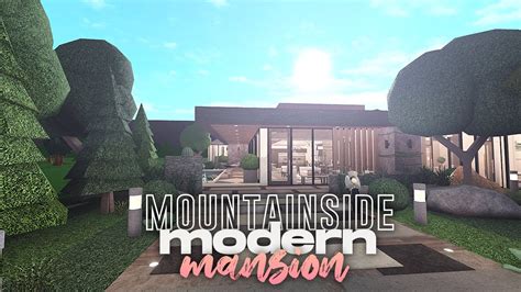Modern Mountainside Mansion Bloxburg Speed Build No Gamepass