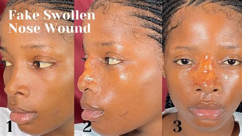 How To Create Fake Swollen Nose Using Scar Wax Trauma Injury Sfx