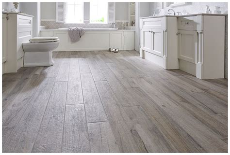 Bathroom furniture in a classic or a modern style. Natural wood effect porcelain floor tiles in birch# ...