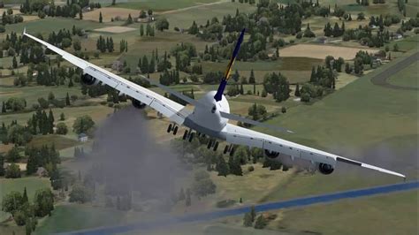 Lufthansa A380 Crash Landing Amsterdam Youtube