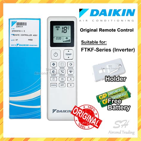 Daikin Aircond Remote Control Original 100 FREE Battery Original