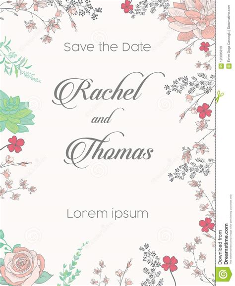 Wedding Party Invitation And Save The Date Card Templates