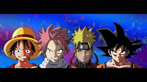 Naruto And Luffy Goku Deku