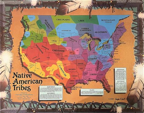 Native American Tribes Map Jennifer Le Smith 9781570674174 Amazon