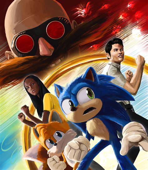 check out this awesome sonic movie artwork by prince youlou from twitter it s almost look