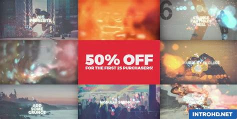 After effects project files | u. VIDEOHIVE GRUNGE PARTICLES REEL » Free After Effects ...