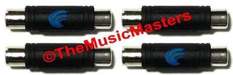 4x Rca Cable Splice Couplers Connectors Double Female Audio Jack