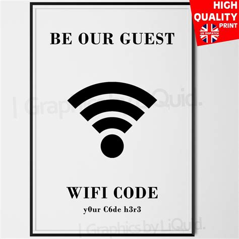 Thejagielskifamily Be Our Guest Wifi Sign Printable - vrogue.co